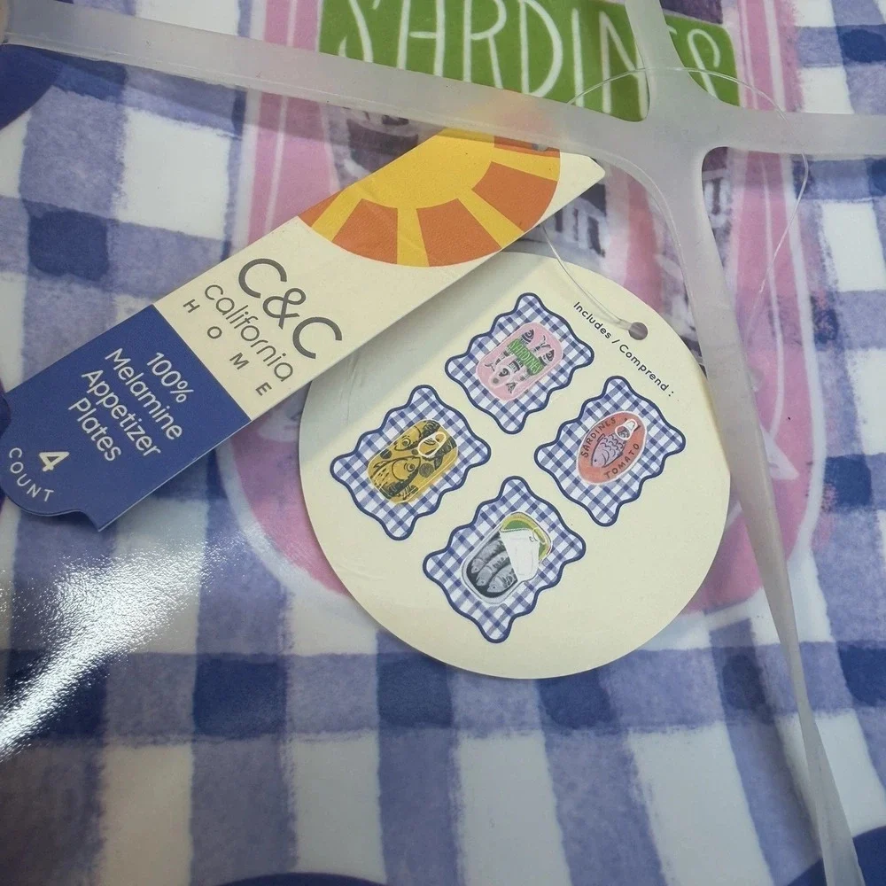 C&C California Sardines Tomate Piccanti Limone Assorted Appetizer Plates 8 Piece